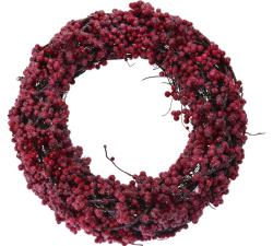 Στεφάνι με κόκκινα παγωμένα berries 33cm