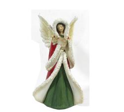 Άγγελος με προβατάκι, σε κόκκινο/πράσινο 27cm