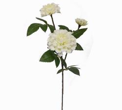 Χρυσάνθεμο με 3 άνθη λευκό,65cm