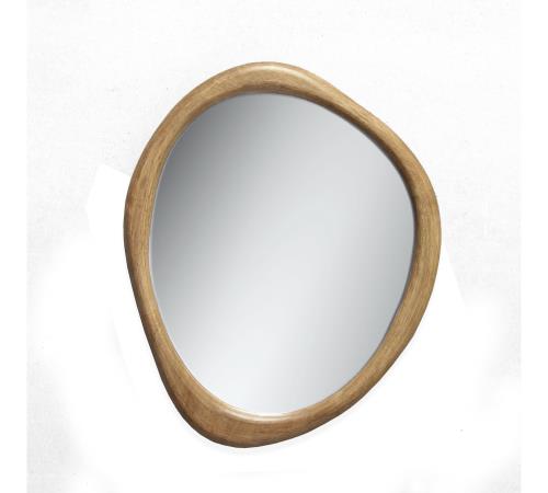 Καθρέπτης"Βότσαλο", χειροποίητη μασίφ ξύλινη κορνίζα 50x60cm