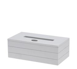 Κουτί για χαρτομάντηλα σε λευκό χρ.,25cm